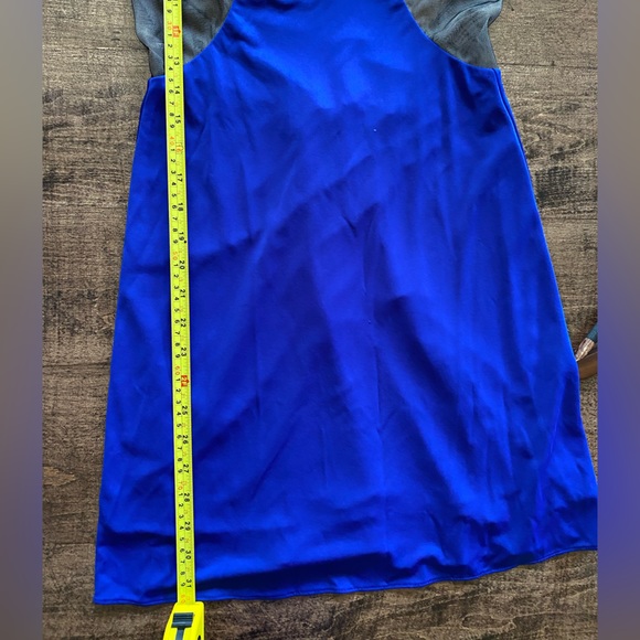 BCBG blue cut-out mesh dress - Picture 4 of 4